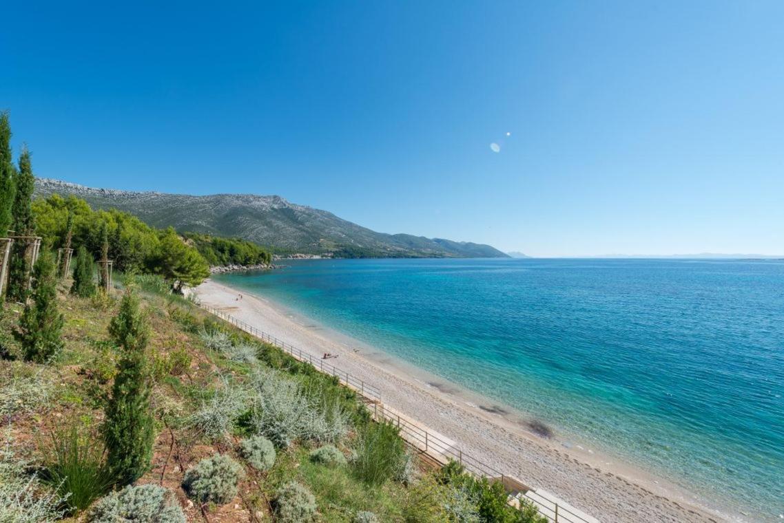 Luxury Beachfront Villa Mare With Private Pool At The Beach Orebic - Peljesac Bagian luar foto